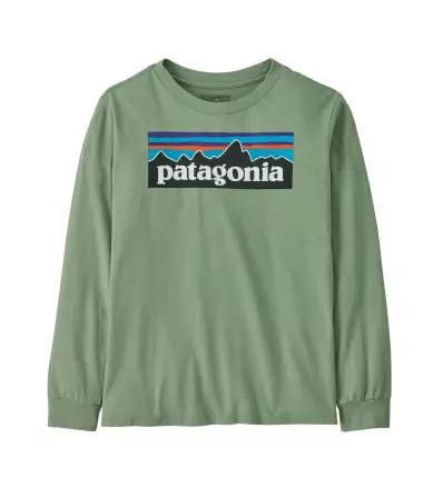 Patagonia Kid's P-6 Logo Long- Sleeved T-Shirt